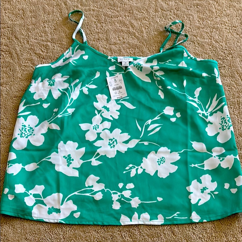 NWT J Crew print camisole Sz 4